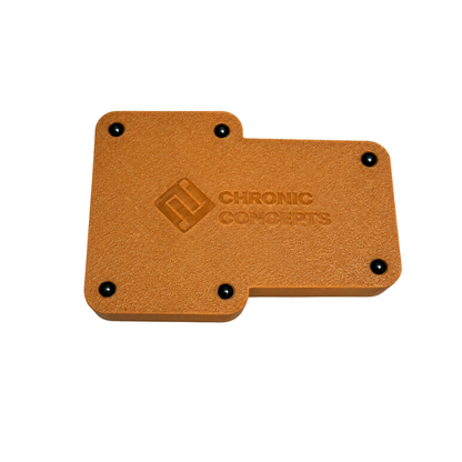 Bottom of the brown brick coin tray.