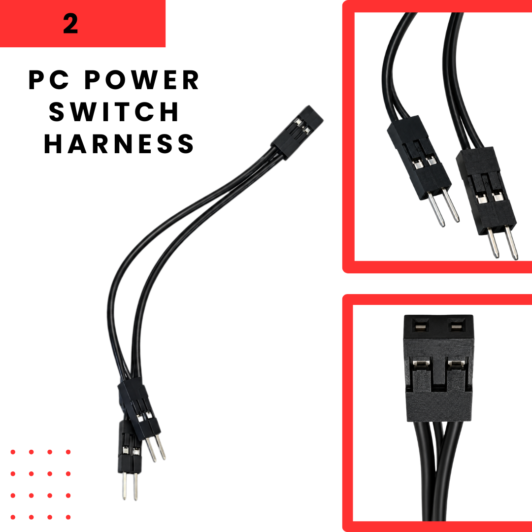 Wired Button Connection Kit - Hardwire Your Insert Coin Cube Gen 2 into Arcades & PCs