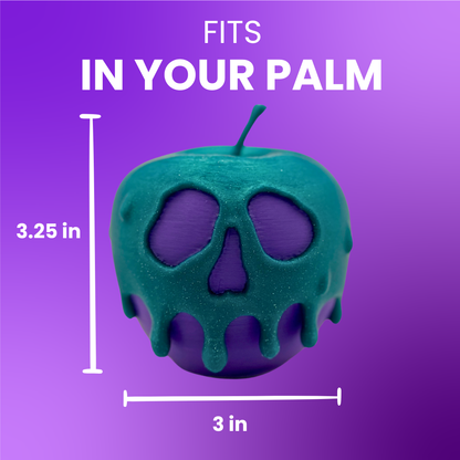 A view of the poison candy apple light's dimensions.
