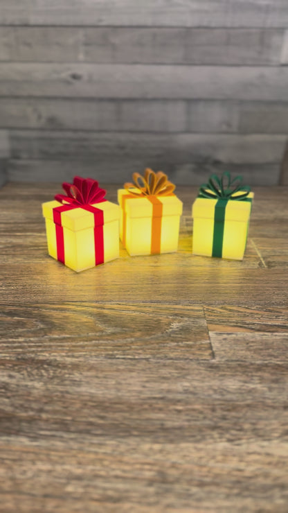 TinyBrights Light-Up Christmas Gift Box by Chronic Concepts