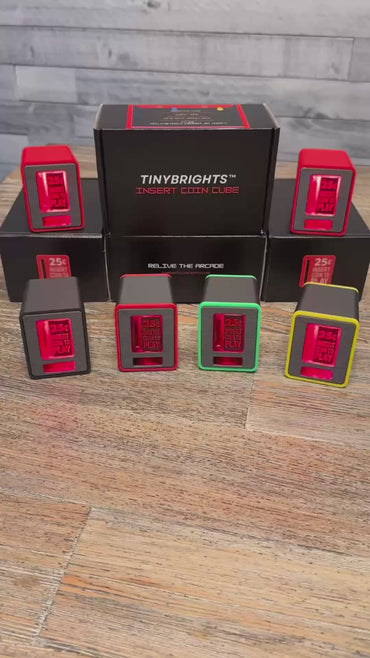 Video explaining the functionality and features of the TinyBrights Insert Coin Cube.