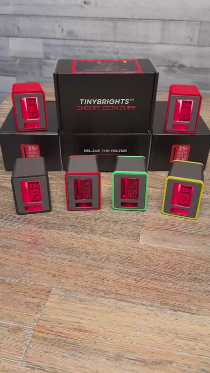 Video explaining the functionality and features of the TinyBrights Insert Coin Cube.