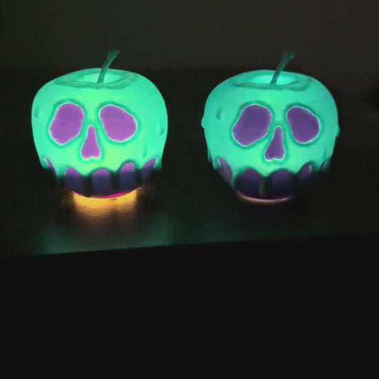 Sparkly Poison Candy Apples flickering and non-flickering.