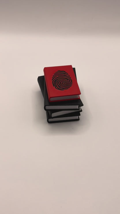 Tiny Brights: Light Up Stack of Books | True Crime Book Light | Bookshelf & Book Nook Decor